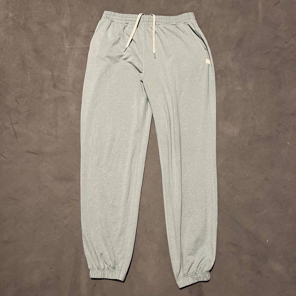 Vuori Performance Jogger Small Stormy Sage Heather Green Athleisure Sporty